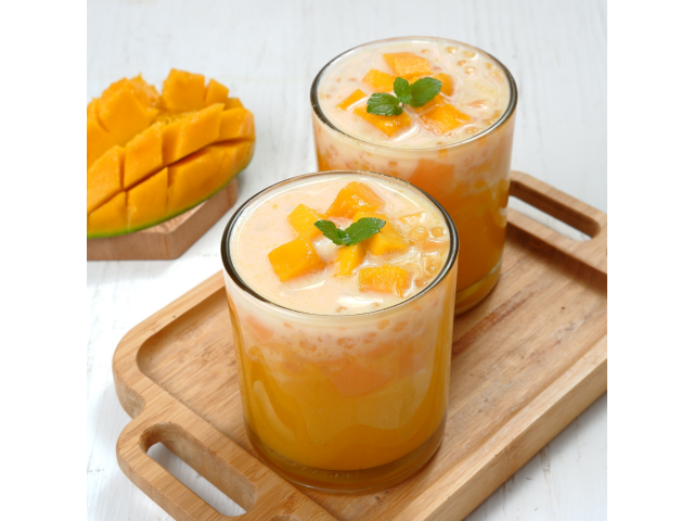 mango smuti, smoothie Hrana za v službo in šolo